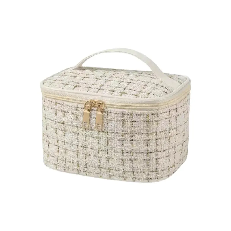 Ji Shengrui Chanel Inspired Large Capacity Portable Storage Bag Multifunction Elegant Toiletry Bag Beauty Storage Box-0