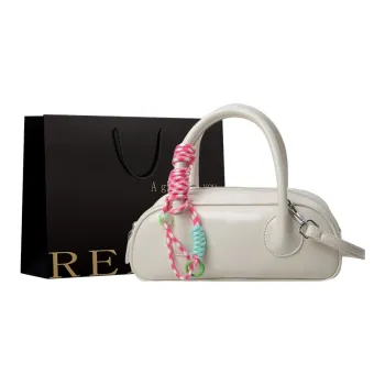 REDOO PU Baguette Bag, Crossbody Bag, Shoulder Bag, Handbag Regular Women's Ecru/Silver/Black/Red