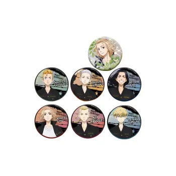 MOUXUYY Manjiro Sano, Ryūkōji Katsuhiro, Takashi Mitsuya, Saito Keisuke Reincarnation Path Badge, Matsuno Chie Badges