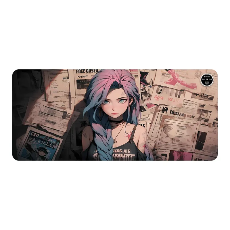 GULAN Newspaper Dimension Girlish Mouse Pad Extra Large Heating Desk SJC870 879 For Students Dormitory Office Writing-8