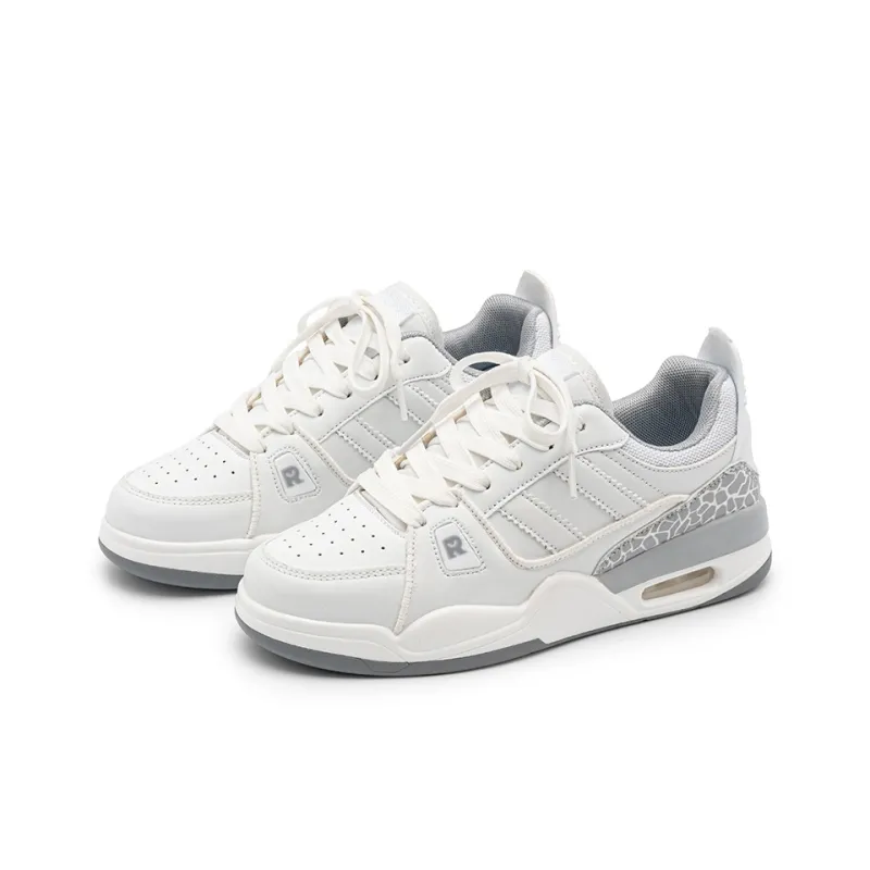 WELKIN&WZWJ Skateboard Shoes Unisex Low Top White Blue Red-24