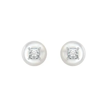BABYBEI Mother Of Pearl Stud Earrings Women's