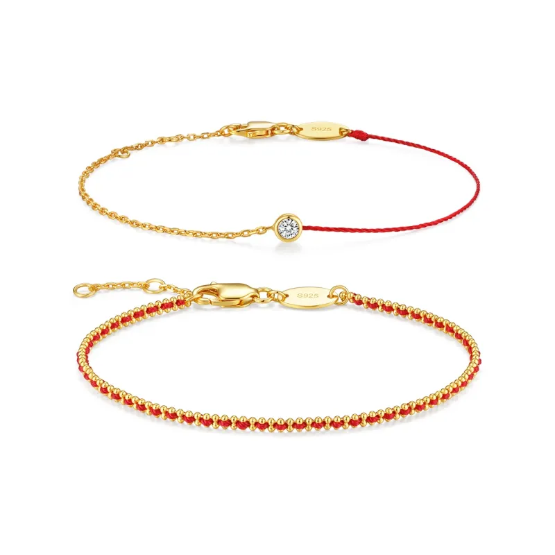 MITHAOL KUSC 18K Gold Plated Silver Bracelets Women's-0