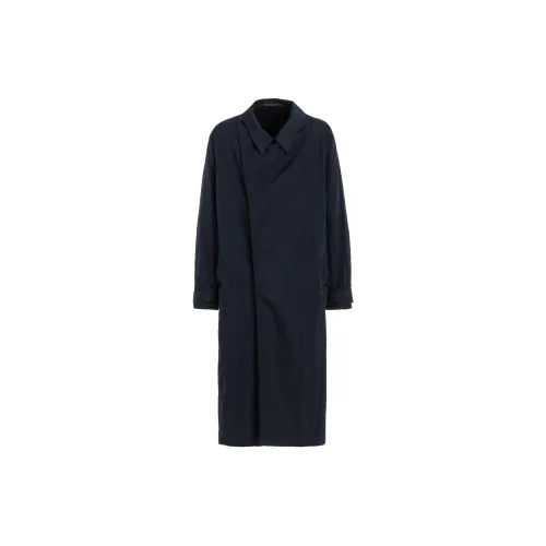 Yohji Yamamoto Coat Men's Marine Blue