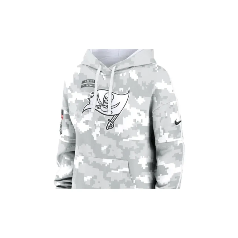 Nike Tampa Bay Buccaneers Salute To Service Primary Edge Club Women's Nike Nfl Pullover Hoodie-2