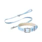 [Sky Blue]Pet Collar+Leash