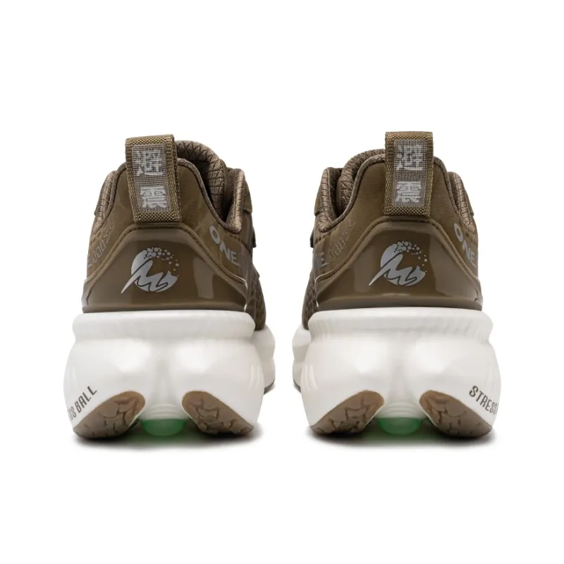 ONEMIX Cushioned Wear Resistant Breathable Low Top Casual Running Shoes Unisex Brown-2