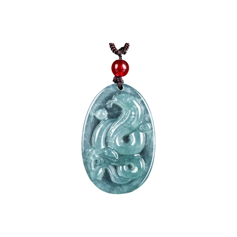 Bubble Scallops Glutinous Jade Jadeite Necklaces Unisex-0