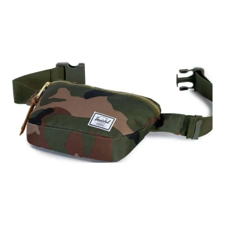 Herschel Polyester Cell Phone Pouch Sling Bag Fanny Pack Regular Unisex Classic Forest Green Camouflage-2
