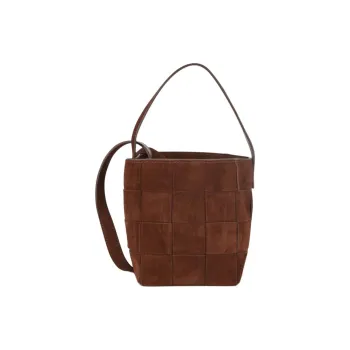 Loeffler Randall Cow Leather One Shoulder Handbags Medium Size Women's Dark Khaki