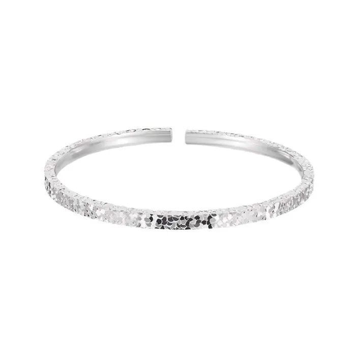 LIPSW Copper Nickel Alloy With Thick Silver Plating Bangles Women's-0