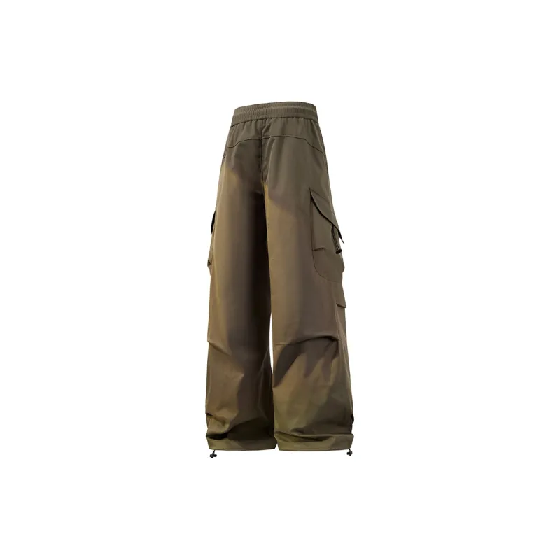 Warrior Ride The Wind Collection Open Ended Smile Collection Casual Pants Unisex Greige-9