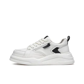 Anthony Miles Height Increasing Low Top Skateboard Shoes Men's White