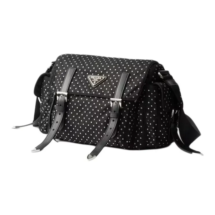 PRADA Re Nylon Recycled Polyamide Crossbody Bag Women's Black-1