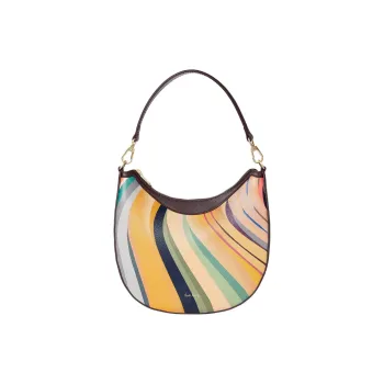 Paul Smith Calfskin Hobo Bag One Shoulder Handbags Mini Women's Multicolor