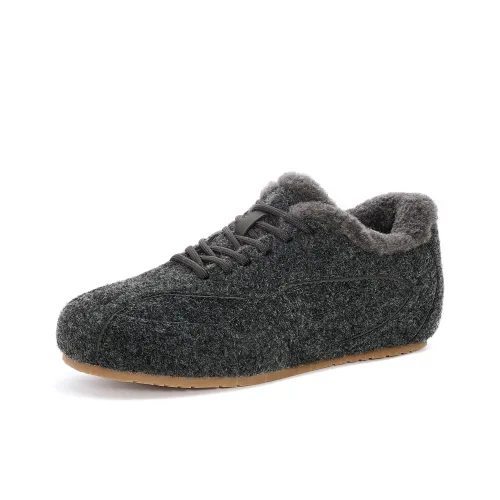 JOSINY Fleece Lined Thermal, Slip Resistant, Outdoor Snowfield, Insulated Shoes Casual Shoes Women's Dark Gray