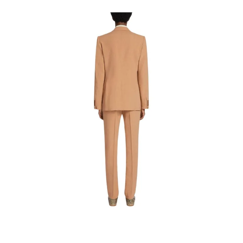 DRIES VAN NOTEN Satin trim Suit-3