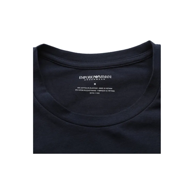 EMPORIO ARMANI T Shirts Men Dark Blue-3