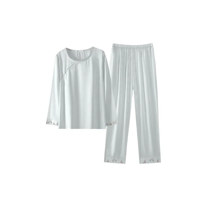 XIAFENYAN Pajama Set Women's Green-0