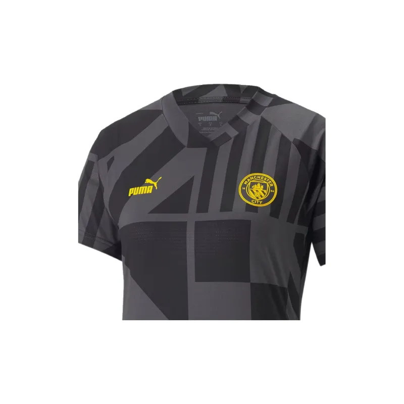 PUMA Manchester CityFootball FW24 DRYCELL Soccer Jerseys Women's Black/Spectrum Yellow-2
