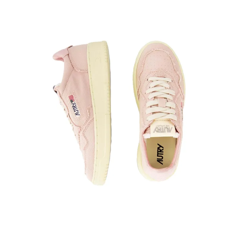 AUTRY Medalist Wear Resistant Low Top Casual Shoes Women's Pink-3