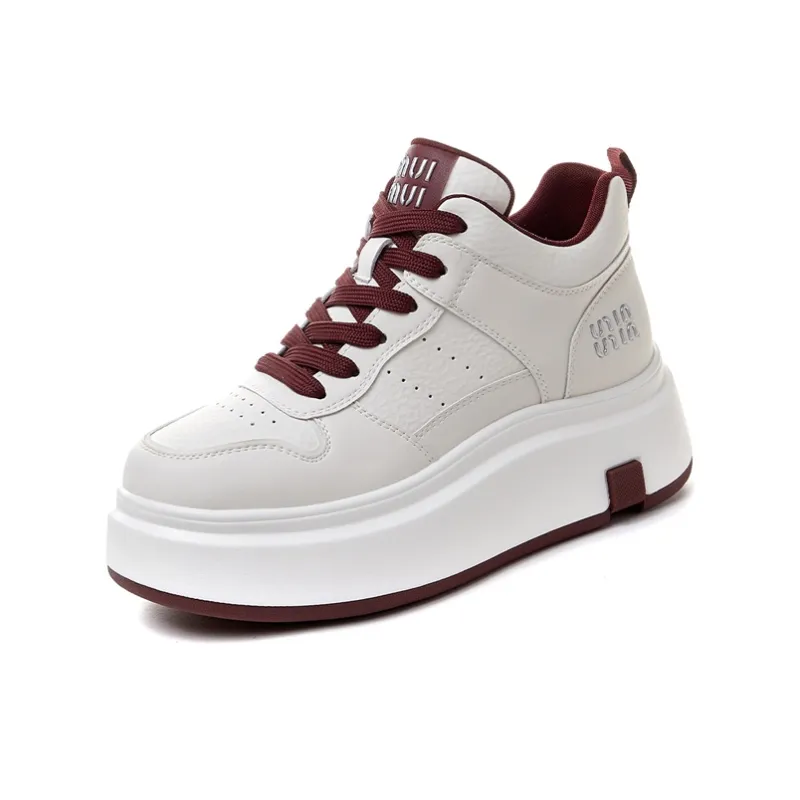 Ruomini Anti-Slip And Wear-Resistant Height Increasing Low-Top Skateboard Shoes Women's-2