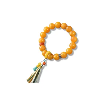 Gu He Amber/Beeswax Jade Bracelets Unisex