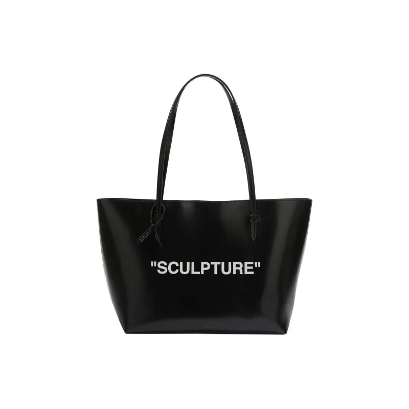 OFF WHITE Calfskin One Shoulder Handbags Women's Black-0