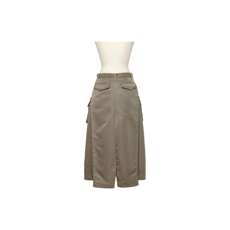 Sacai Cargo pocket Midi Skirt-1