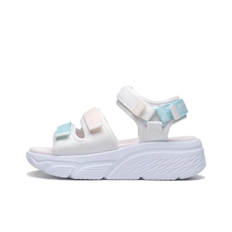 XTEP Beach Sandals Women's Micro White/Pure Pink-0
