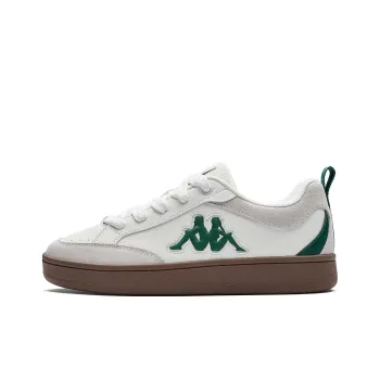 Kappa Back to Back Anti Slip Wear Resistant Low Top Skateboard Shoes Unisex Winter Day White Long Turquoise
