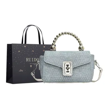 Smart Denim Shoulder Bag Regular Women's Blue