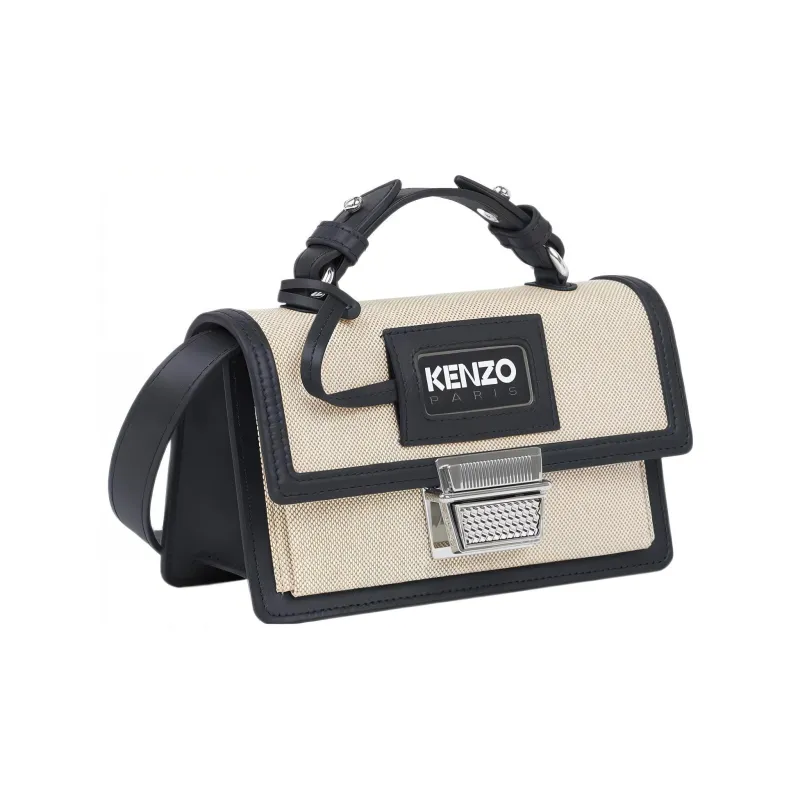 KENZO RUE VIVIENNE Cotton Handbag Shoulder Bag Crossbody Bag Mini Women's Black-0