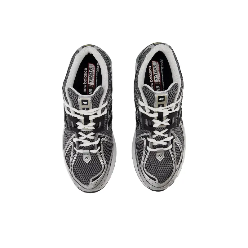 New Balance NB 1906R Anti Slip Wear Resistant Low Top Casual Running Shoes Unisex Silver Black-2