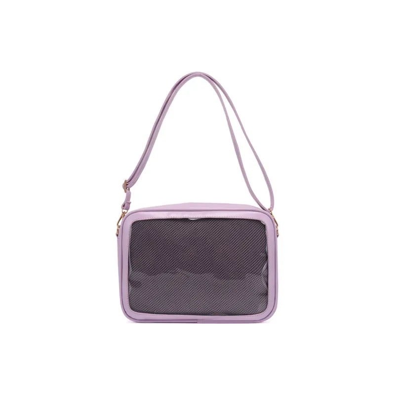 TAKI PU Crossbody Bags Shoulder Bags Medium Size Unisex Black/White/Pink/Purple/Dark Blue/Light Blue-11