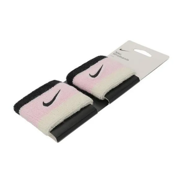 Nike Tennis Badminton Wristbands Warm Black White Pink Unisex-3