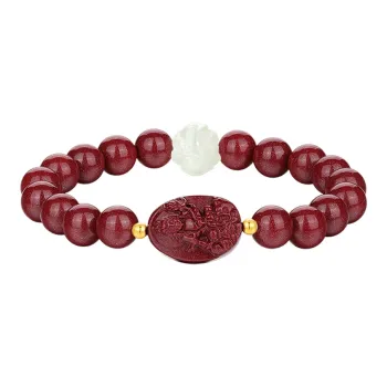 Olampe Reconstructed Cinnabar Bracelets Women's