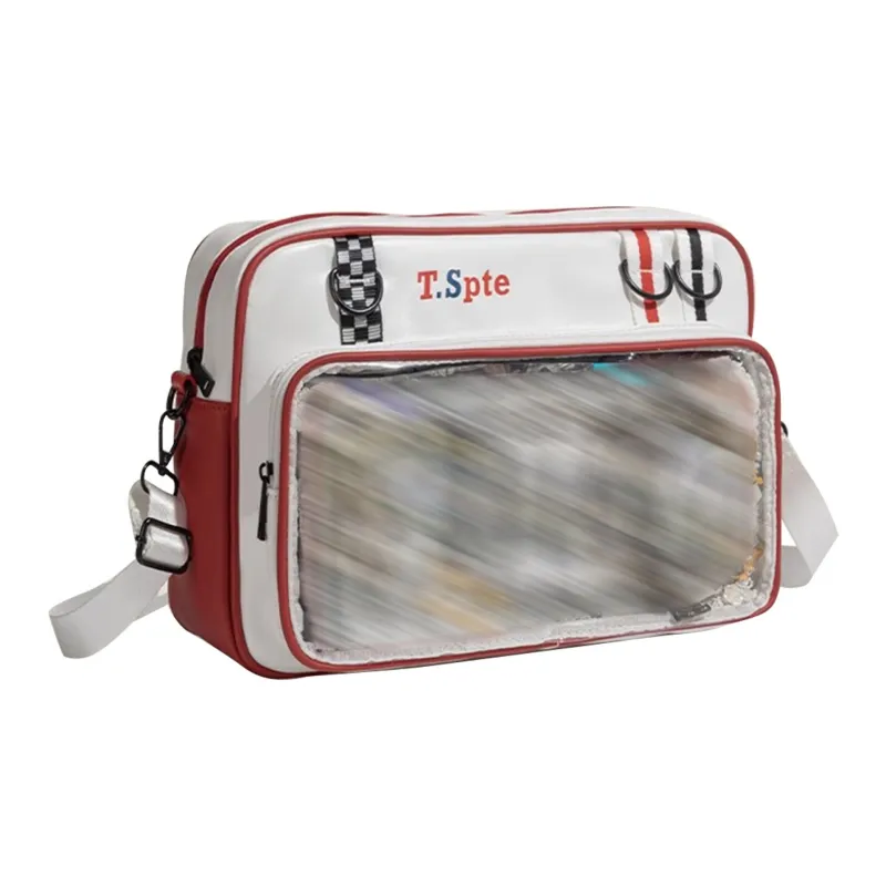 TAKI Color Block Stylish Doll Bag Badge Shoulder Bag, Crossbody Bag Ita Bag Unisex-6