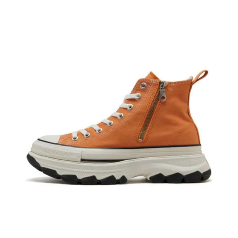 Converse All Star Trekwave Anti Slip Wear Resistant High Top Canvas Shoes Unisex Orange-0