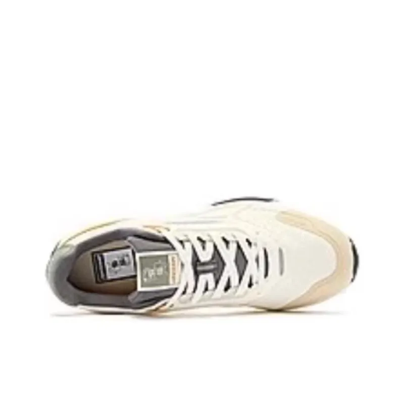 QIAODAN Anti Slip And Wear Resistant Coverage Low Top Casual Shoes Men's Beige Yellow-3