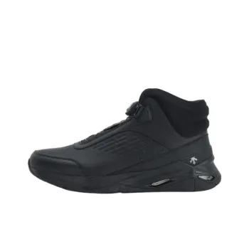 DESCENTE TRAINING Anti Slip Wear Resistant Mid Top Training Shoes Men's Black