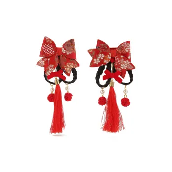 Like A Dream Fabric Flocked Hair Clips Women's