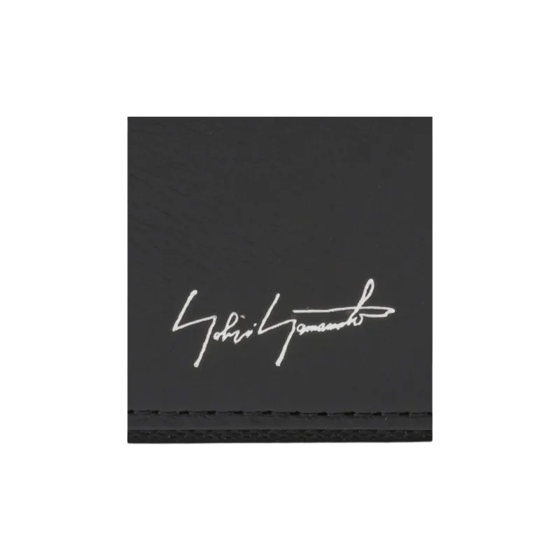 Yohji Yamamoto Cow Leather Key Pouch Regular Men's Black-4