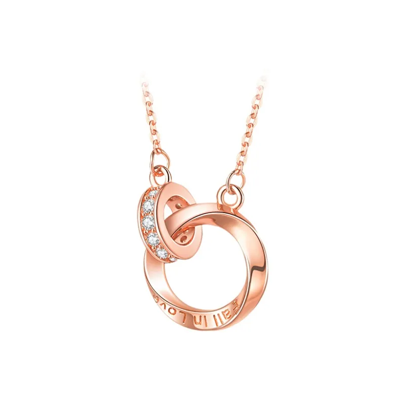 ME LUXE S925 Silver Peace Buckle Collarbone Chain Luxe Minimalist Style Advanced Neck Chain Bestie Unisex-6