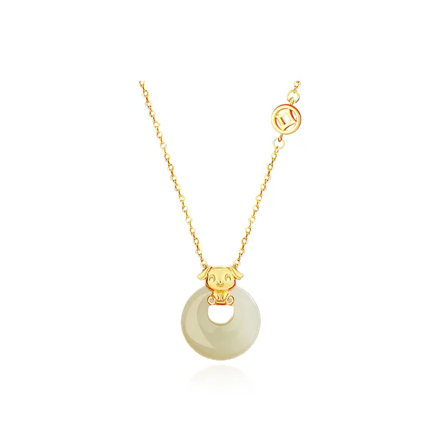 Chongqing Gold Store Chalcedony Necklaces Unisex-14