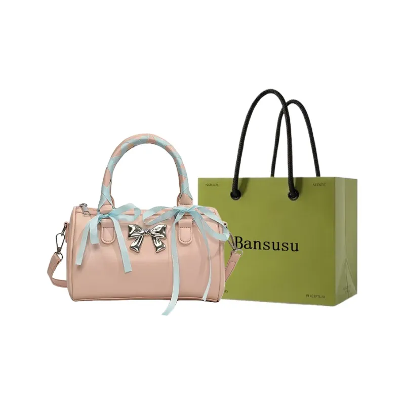 Bansusu PU Crossbody One Shoulder Handbags Women's Pink/Blue/White/Black-0