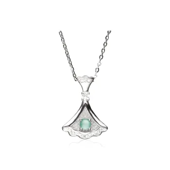 QIXIANG Ice Glutinous Jadeite Necklaces Women's