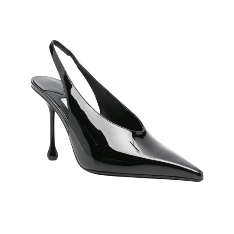 Jimmy Choo Isa Slim Heel High Heels 9.5cm Women's Black-2