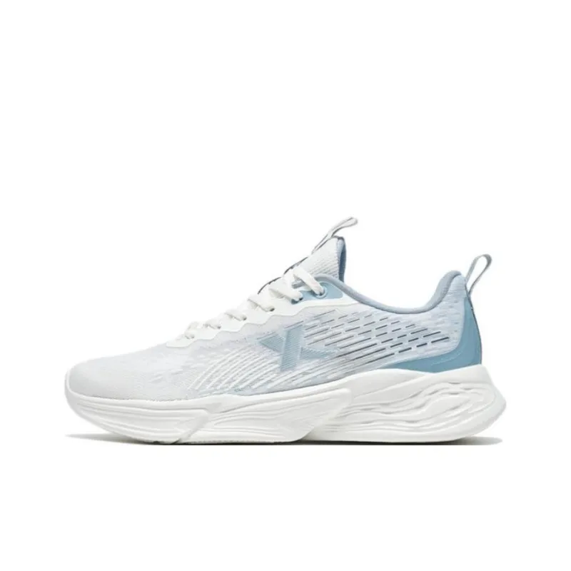 XTEP Anti-Slip Wear-Resistant Breathable Lightweight Low-Top Running Shoes Men's Light Gray Blue-0