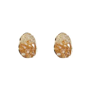 DTOTO Alloy Copper Glass Clip On Earrings Unisex